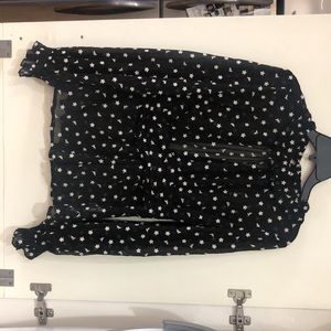 Lulus blouse with partial open back